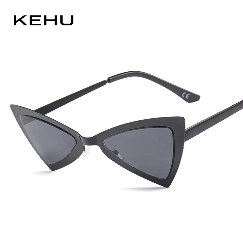 KEHU Lady Triangle Eyeglasses Cat Eye Sunglasses Creative Alloy