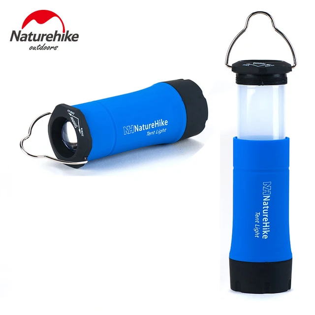 NatureHike Portable Mini CREE R2 LED Zoomable Flashing Camping Lantern Outdoor LED Tent Light Lamp With 3 Working Modes