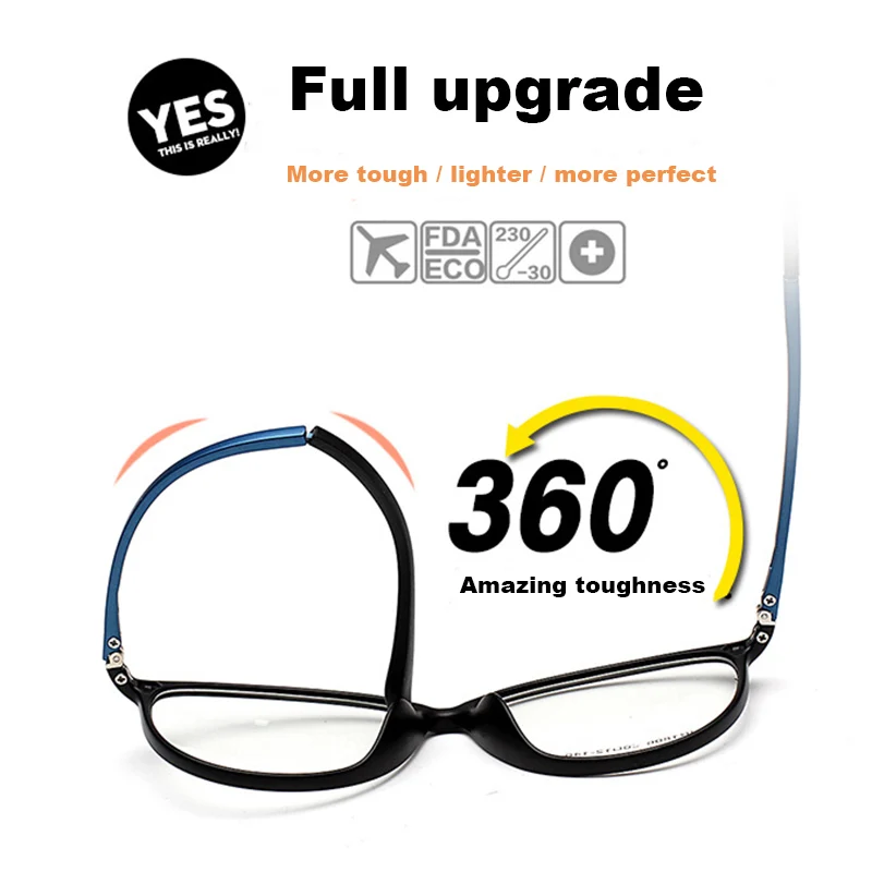 TR90 солнцезащитные очки "кошачий глаз" женские оптические очки в оправе при близорукости очки Superlight оптическая оправа с прозрачными линзами