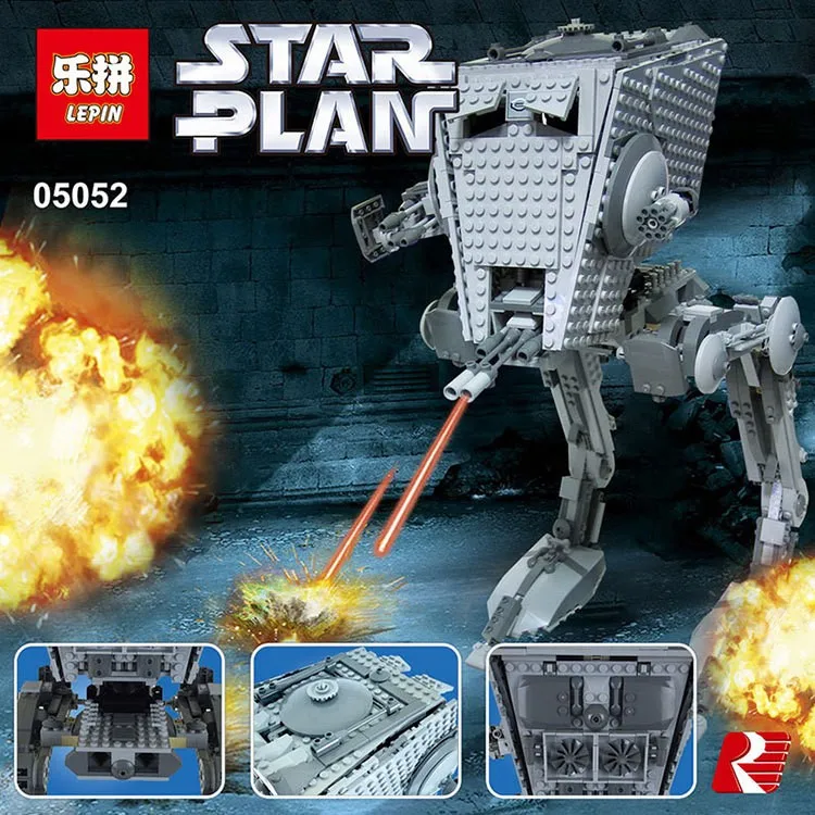 

New Lepin 05052 1068pcs Star War Out of print empire AT ST Building Blocks Bricks Model Toys Boys Gifts 75153