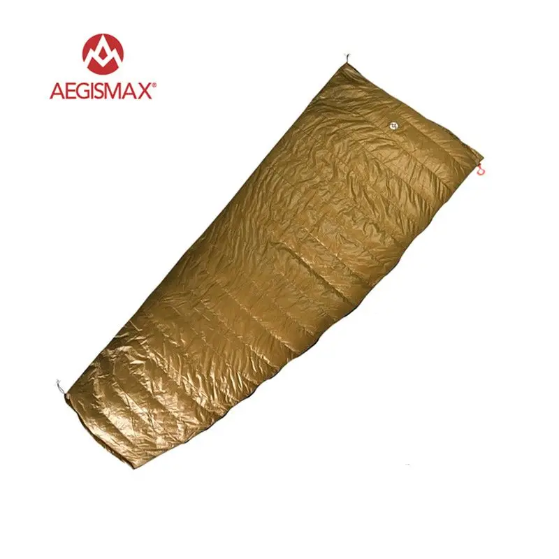 Promo  AEGISMAX Outdoor Envelope 95% White Goose Down Sleeping Bag Camping Hiking Equipment FP800 M L