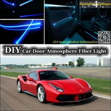 Для Ferrari 488 GTB внутренний окружающий свет тюнинг атмосферное волоконно-оптическое освещение внутри дверной панели освещение не EL свет