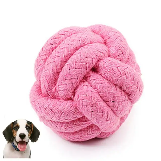 Balle corde pour chien