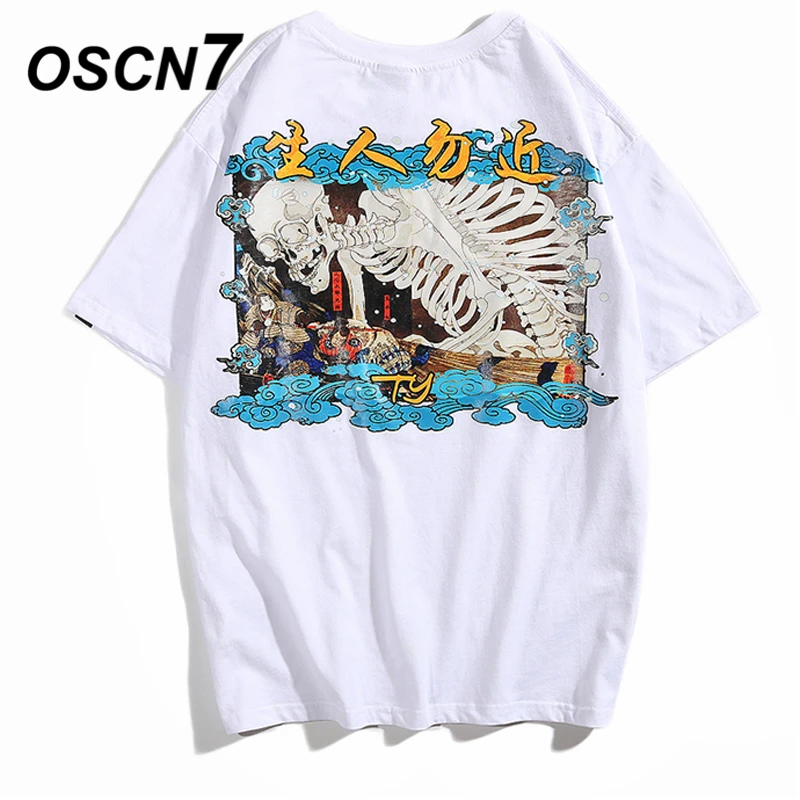 

OSCN7 Graphics Print Men's T-Shirts 2019 Summer Funny Short Sleeve Tshirts Hip Hop Casual Women Top Tee Streetwear 6012