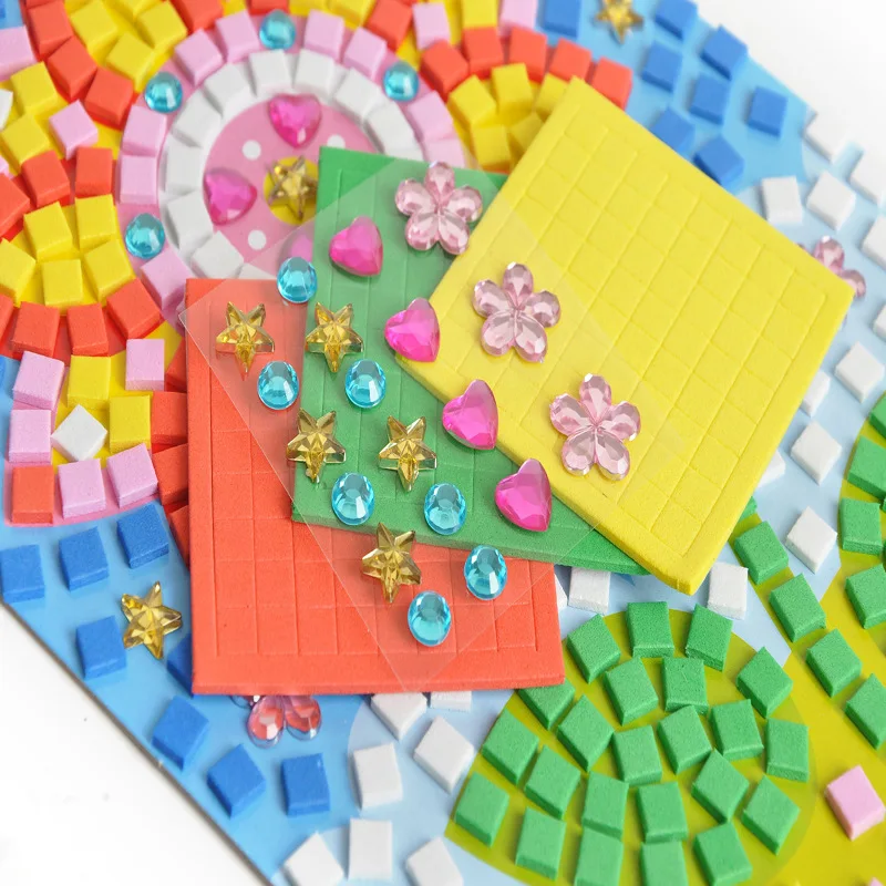 Цифровые мозаичные наклейки с бриллиантами креативные детские игрушки ручной работы