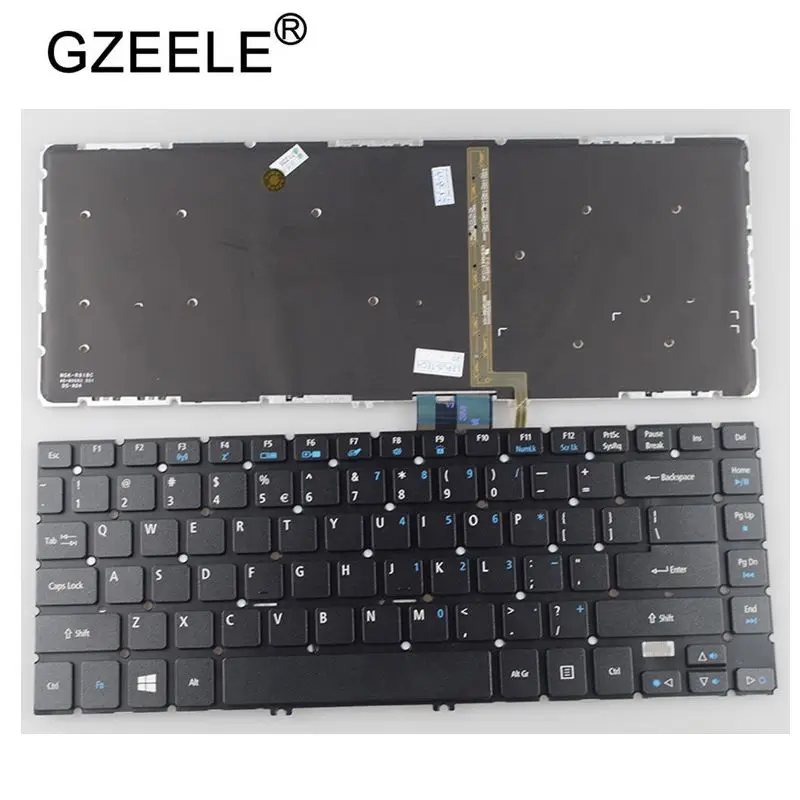

GZEELE US laptop Keyboard for acer Aspire V5-472G V5-472 V5-472P V5-432 V5-433 V5-473 V5-473G V5-452G backlit English keyboard