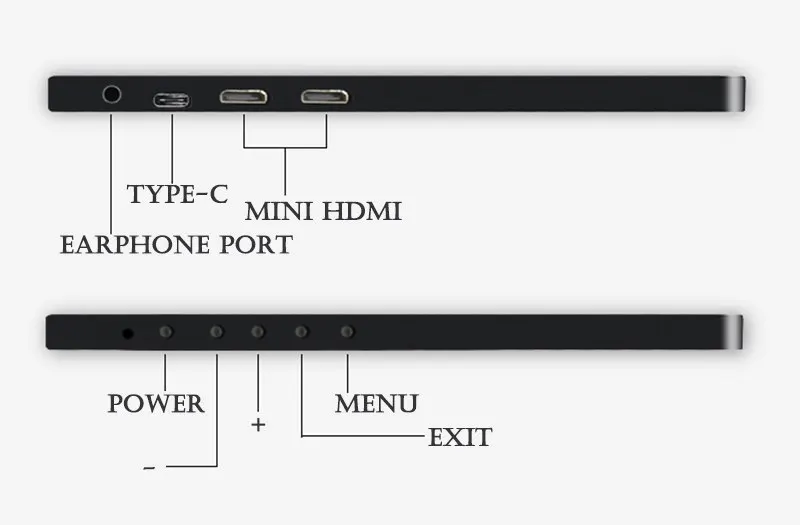 10 дюймов Тип usb-c 5 V HDR портативный монитор 1080 P ips Экран для PS4 xbox NS switch Macbook huawei Коврики 10 P20 samsung S8 S9