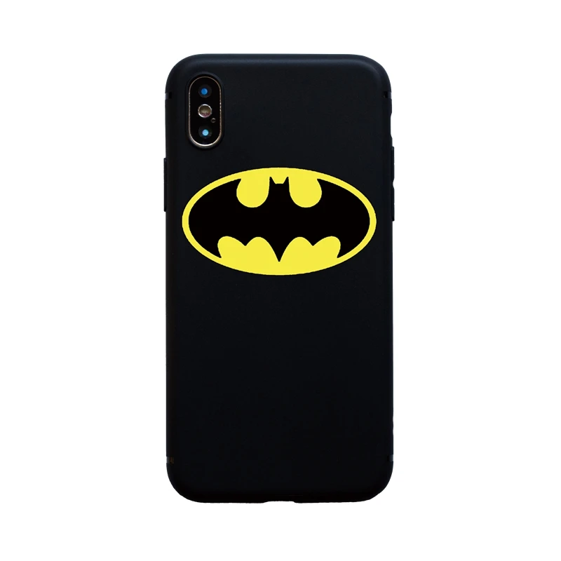 Мягкий силиконовый чехол для iphone 11 pro Max 6 6 S 7 8 Plus X XS Max XR 5 5S SE, чехол - Цвет: Soft Batman Sign