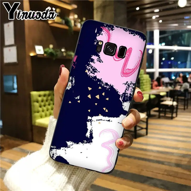 Navy pink design paint