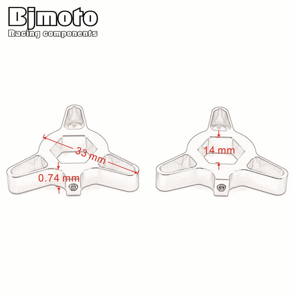 2 шт. универсальный мотоцикл 14 мм 17 мм 19 мм 22 мм CNC гоночная передняя вилка преднатяжные Регуляторы для Kawasaki Yamaha Suzuki Honda Ducati