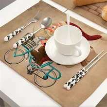 1 шт. Рождественский Настольный коврик с милым принтом Санта Клауса, подставка для стола, подставка для кружек, украшение стола, аксессуары для домашнего стола