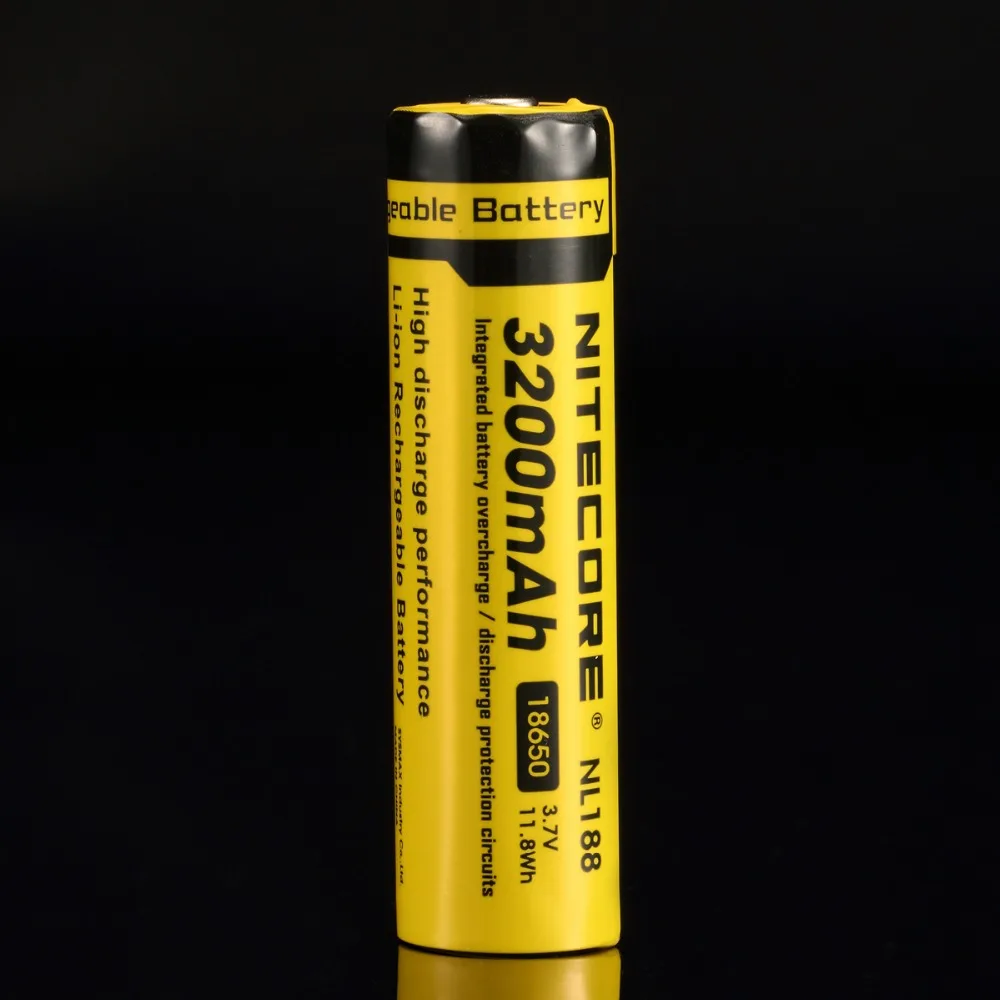 Оригинальный NITECORE NL188/NL1832 18650 3200mAh 3 7 V 11.8Wh литий ионный аккумулятор с кнопкой