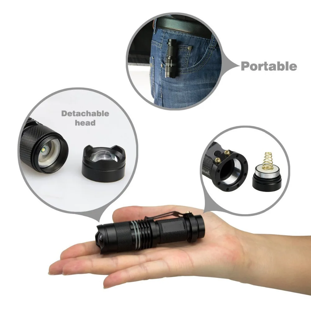 Lanternas e Lanternas poppas zoom cree t6 xml Carregador : Não Aplicável
