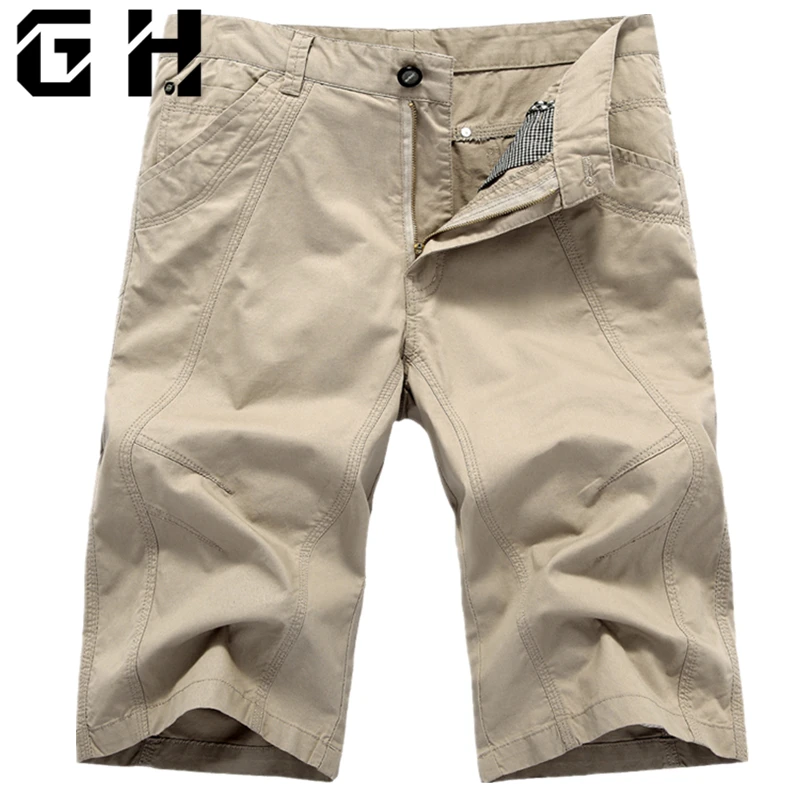 Для мужчин модные шорты мужские плюс Размеры грузовые шорты летние Повседневное армии уличный войсковой Новая брендовая одежда работы шорты
