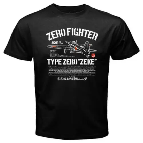 

Zero Zeke Japan Navy Kamikaze Fighter Air Craft Plane Air Craft Model T-Shirt Homme 2019 New Sleeve Harajuku Tops Band Shirts