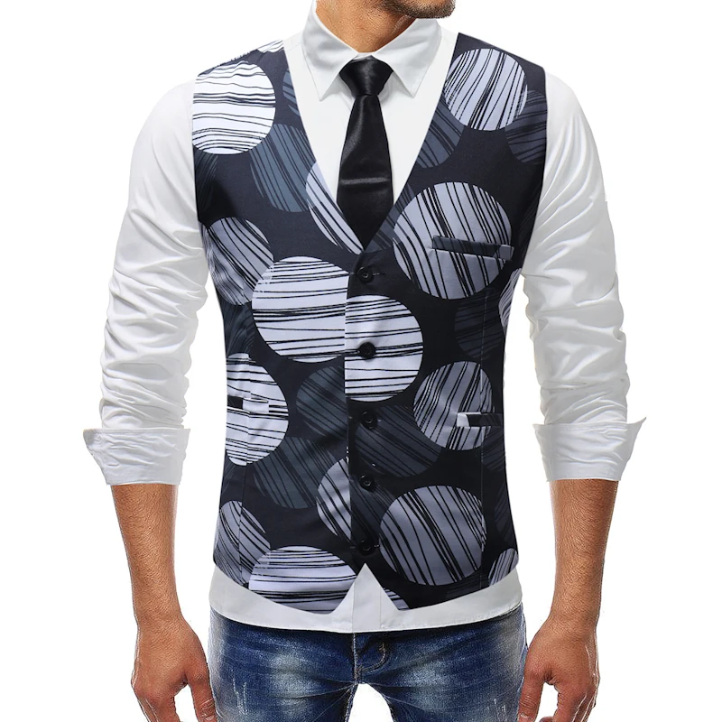 M 5XL 2019 New Style Mens Waistcoat Casual Vest Men Waistcoat Gilet