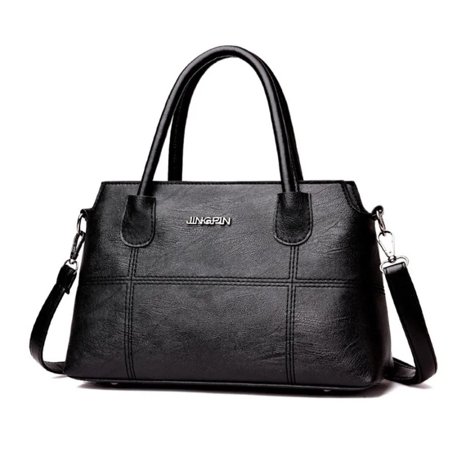 

2018 New Woman Trend Handbags Fashion Women PU Leather Splice Handbag Fashion Shell Flap Bolsas De Couro Feminina #YL1
