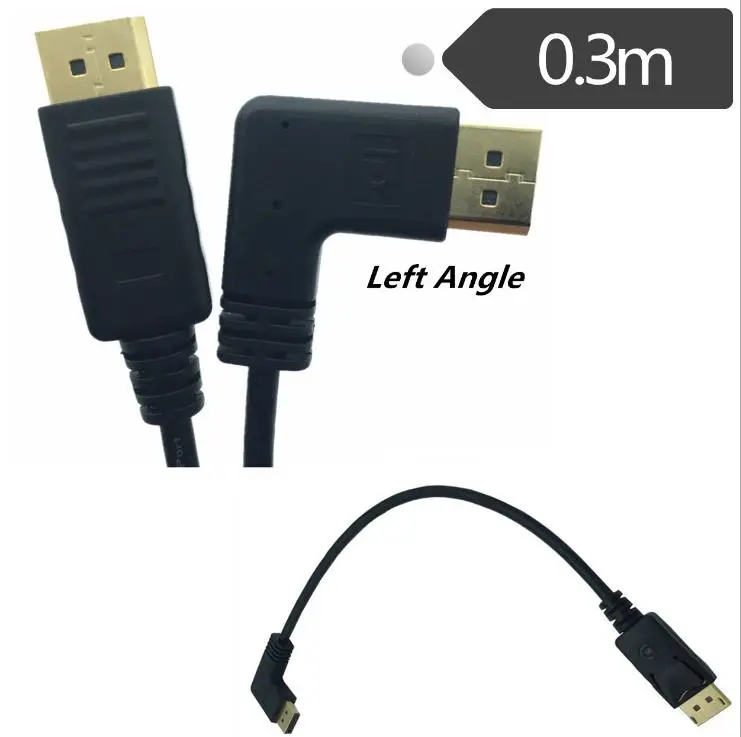 Позолоченные 90 градусов локоть DP линия HD DisplayPort кабель адаптера TV monitor цифровая