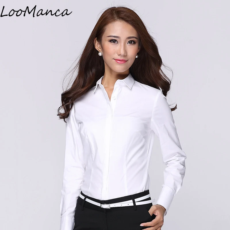 

Cotton Blouse Women Clothing 2019 New Fashion Plus Size Long Sleeve Shirt Ladies OL Office Shirts Women Tops Blusas
