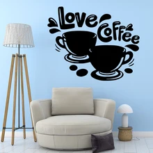 Family coffee Wall Sticker Pvc Removable vinyl Stickers Home Decoration Wallpaper Family coffee Wall Sticker Pvc Removable vinyl Stickers Home Decoration Wallpaper
