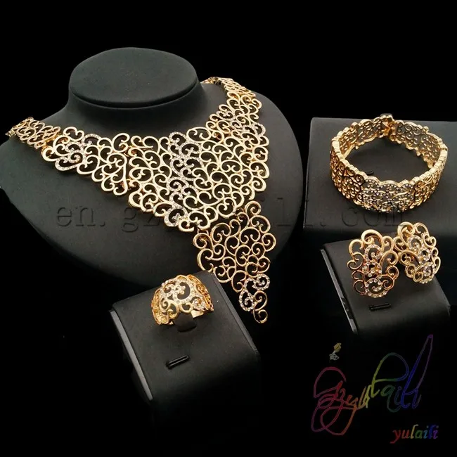 Free Shipping 18K jewelry set Quantum Pendant In Pakistan Simple Gold Pendant Design Set