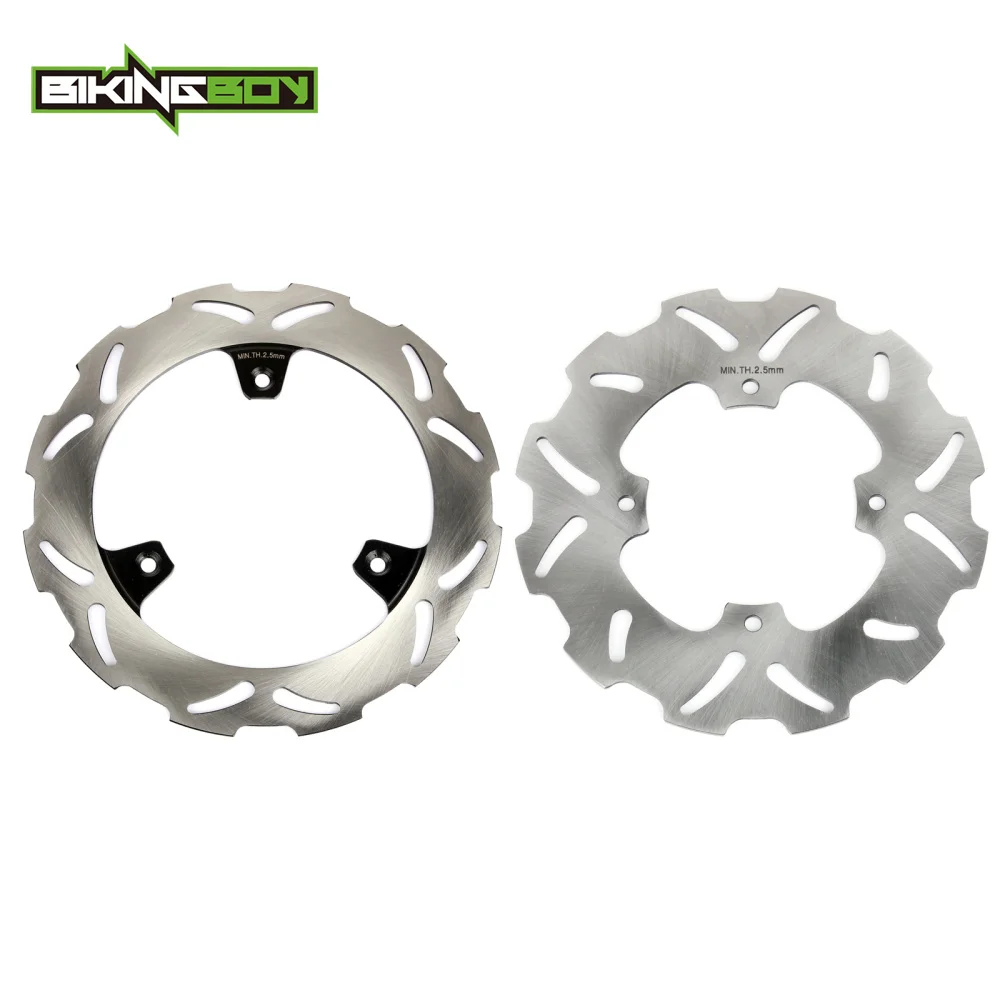 

BIKINGBOY Front Rear Brake Discs Disks Rotors For Yamaha YZ 80 90-01 YZ85 YZ85LW 02 03 04 05 06 07 08 09 10 11 12 13 14 15 16 17