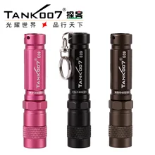 Hot sale TANK007 E09 Flashlight Keychain anti-wolf mini torch LED Outdoor Travel climbing on foot waterproof light condensing