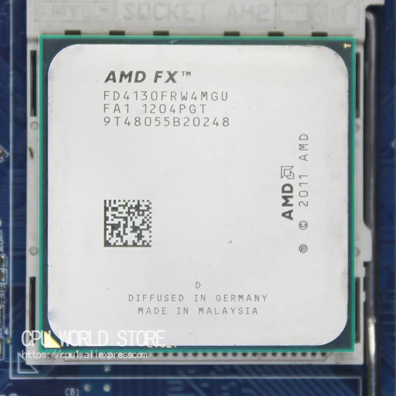 AMD FX 4130 AM3+ 3,8 ГГц/4 Мб/125 W 4 ядра Процессор процессор FX серийный штук FX-4130 продавать fx 4130 4200