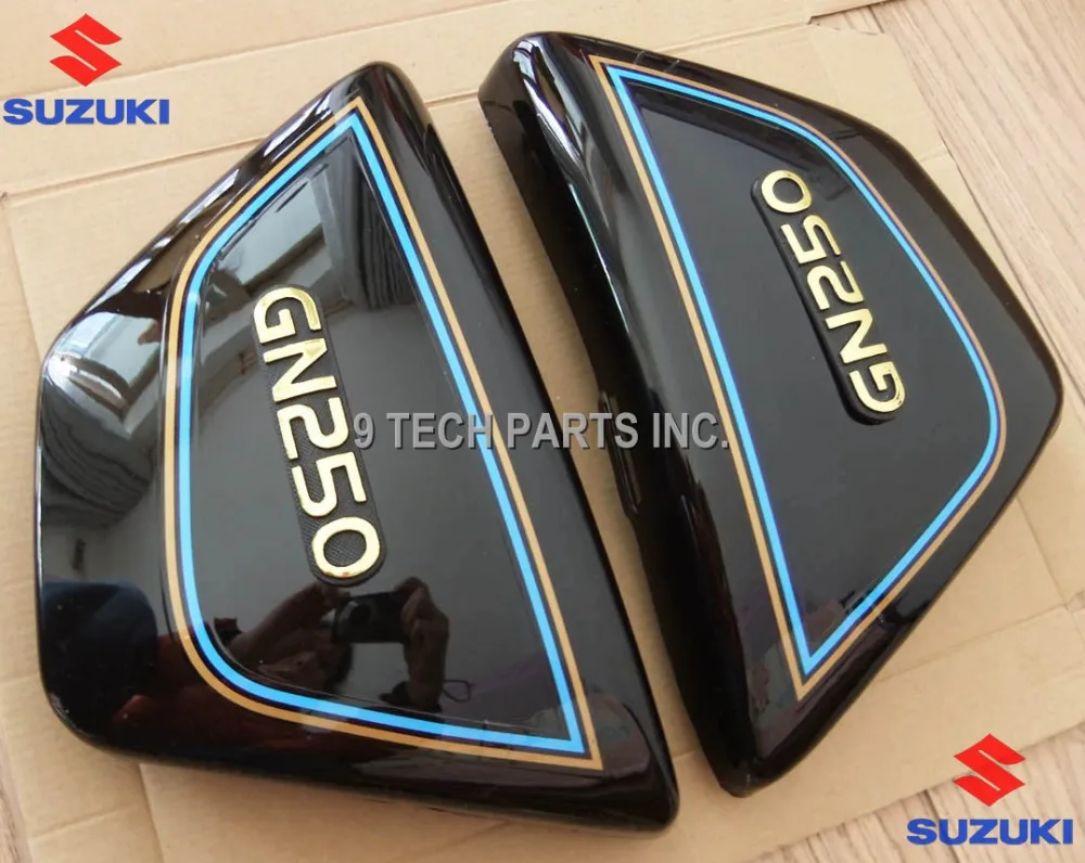 Right Left Frame Side Covers Panels for GN 250 GN250 Black Color