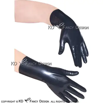 

Black Sexy Short Latex Gloves Rubber Mittens Rubber Gloves ST-0010
