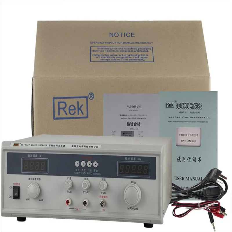Генератор аудиосигналов Rek Rk1212E измеритель частоты с цифровым дисплеем 60 Вт|display