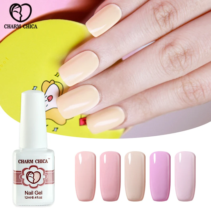 Шарм Чика ногтей Гель-лак 12 мл розовый цвет Soak Off УФ гель лак для Nail Art