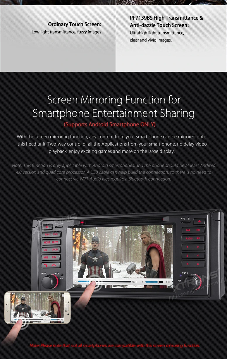 Flash Deal 7" Special Car DVD for BMW E39 M5 1999-2003 & BMW E39 1995-2003 & BMW 7 Series E38 1994-2001 with Android Mirror Link Support 6