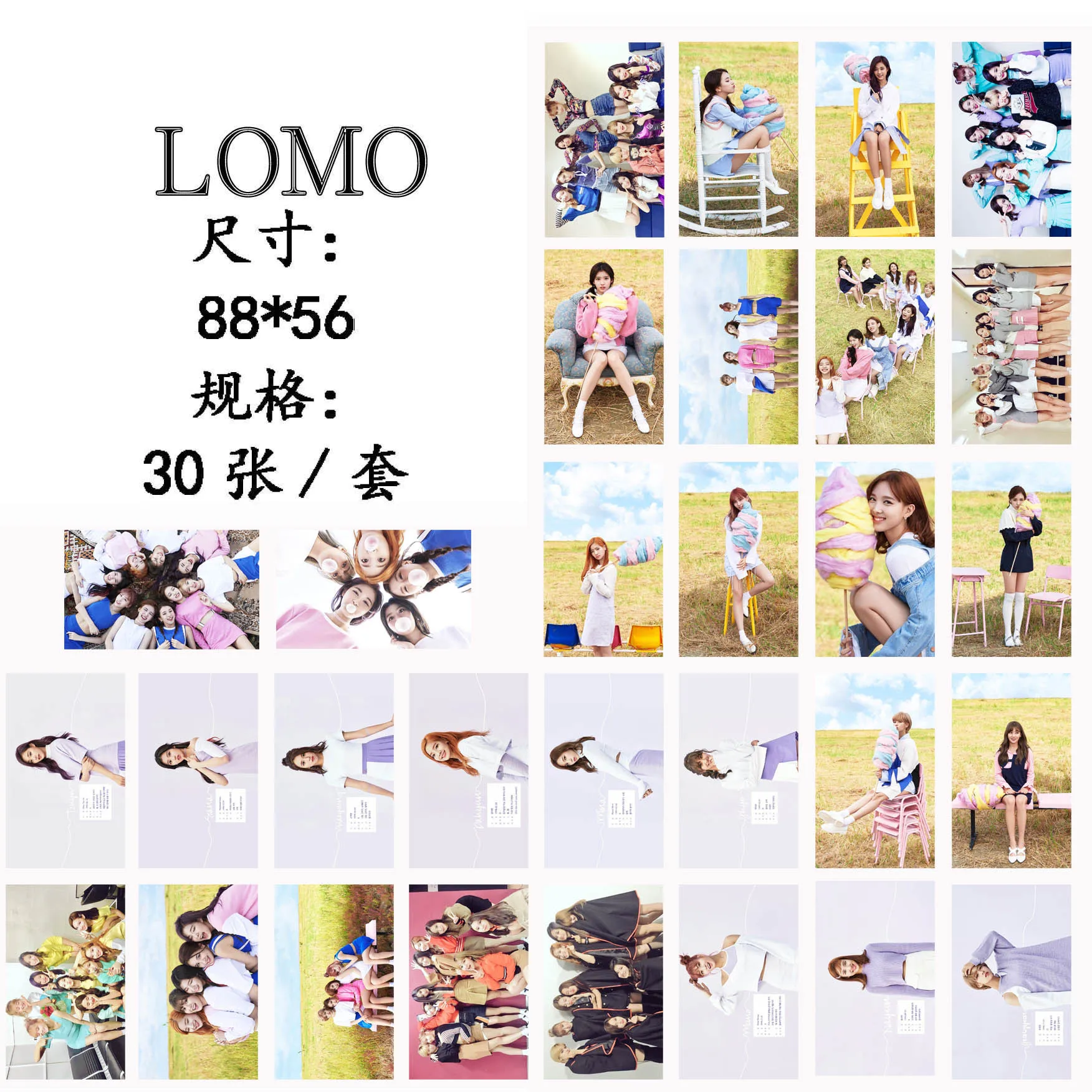 Новинка 30 шт./компл. KPOP два раза 02 TT MOMO фото карты ПВХ самодельные LOMO
