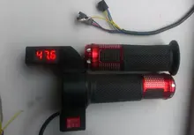 twist throttle 12-100v for electric bike scooter moped mtb tricycle with digital data display & 3 gears speed switch gas handle