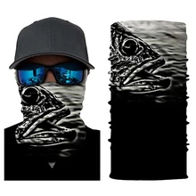 Skeleton Face Mask Halloween Mask Dust Balaclava Ghost Face Shield Neck Motorcycle Bicycle Ski Skull Half Face Mask Ghost Scarf bjmoto cool skeleton skull motorcycle ski headband sport outdoor neck face mask mtb racing cycling windproof scarf balaclava