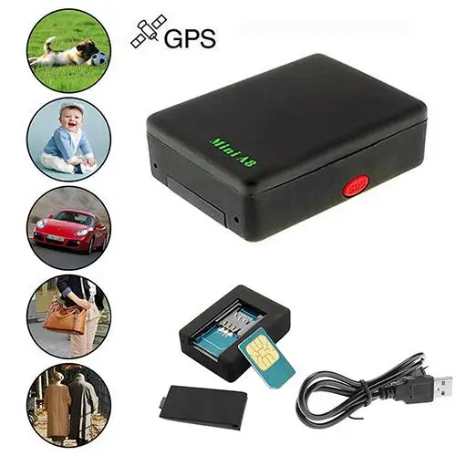 

Global car gps tracker Locator Real Mini Time Car Kid A8 GSM/GPRS/GPS Tracking Tracker USB Cable gps tracker