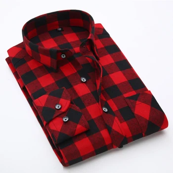 

New Autumn Plus Size 6XL 7XL 8XL Plaid Full Cotton Business Casual Shirt Long Sleeve Men Shirt 120kg 130kg High Quality Fashion