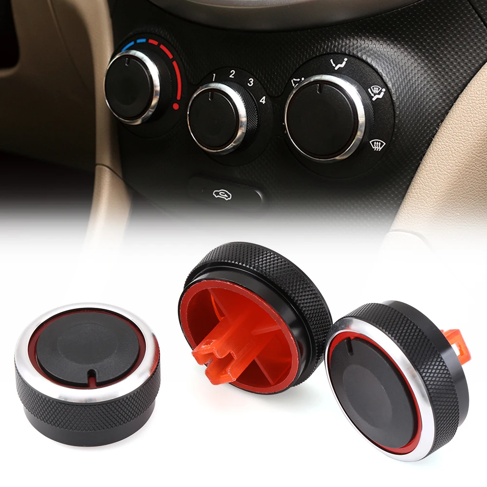 

Air Conditioning heat control Switch knob For Hyundai Elantra Verna AC Knob Car 3Pcs for Hyundai car styling