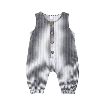 

New Fashion Summer Newborn Baby Boy Girl Striped Daily Romper Jumpsuit Playsuit Outfits Clothes Wholesale Free Ship Z4