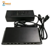 48 Вольт 8-портовый гигабитный переключатель питания по сети ethernet для Ubiquiti и Mikrotik ZQ-GPOGS-7-48v120w-Пассивный power over ethernet