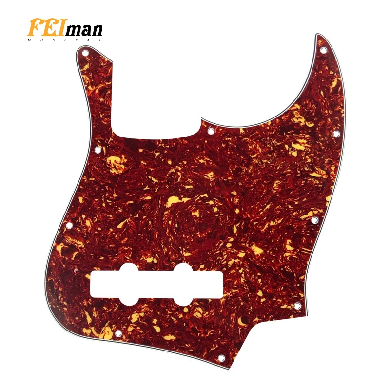 Pleroo гитара деталей pickguards Стандартный 10 отверстий 4 строки костюм для fender Jazz Bass Стиль JB накладку к царапинам плиты