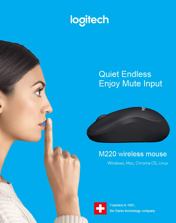 Logitech M220 мини 2.4 ГГц Беспроводной Мышь USB оптическая аккумуляторная Игры Silent Мыши компьютерные компьютер Мышь сем для портативных ПК