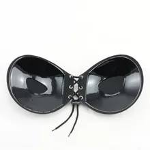 Невидимые Силиконовые бюстгальтеры пуш-ап палка на самоклеящейся передней бюстгальтер со шнуровкой без бретелек для женщин нижнее белье чашка ABCD