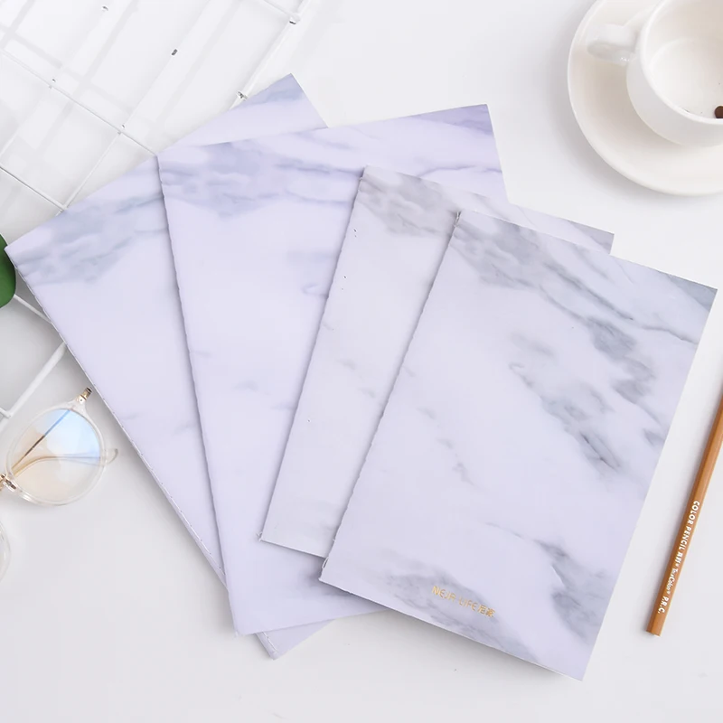 

MIRUI Pick up time gift Nordic minimalist hand book blank diary marble texture cover notebook