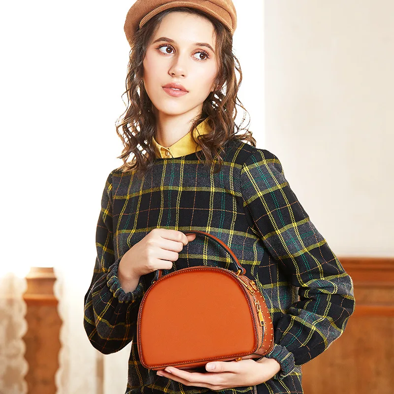

Messager Bags Gnuine Leather Shoulder Bgags Casual Shell bags For Female