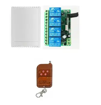 

12V 4CH Channel 433Mhz Wireless Remote Control Switch Transmitter garage door gate window lamp