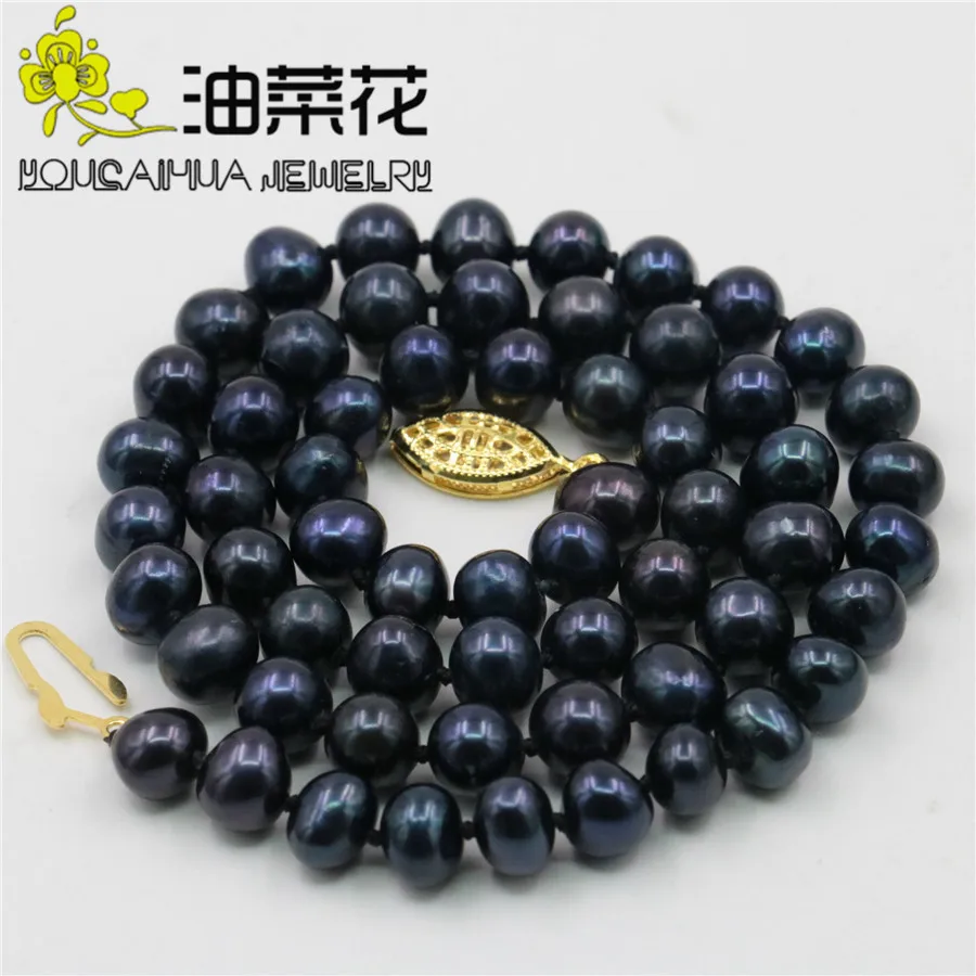 Fashion 8 mm naturel Akoya Cultured Shell collier de perles 18/" AAA 10 Color