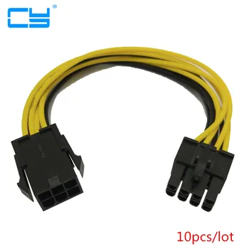 

10pcies/lot NEW PCI Express 6 pin to 8 pin Power Adapter Cable 6pin to 8pin PCIe cable