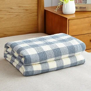 Моющееся Хлопковое полотенце одеяло тонкие летние одеяла покрывало одеяла на диван/кровать/Самолет кондиционер плед одеяло ворс кобертор - Цвет: C 3